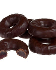 Joyva Chocolate Covered Raspberry Jell Rings: 5LB Box - Candy Warehouse