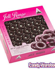 Joyva Chocolate Covered Raspberry Jell Rings: 5LB Box - Candy Warehouse