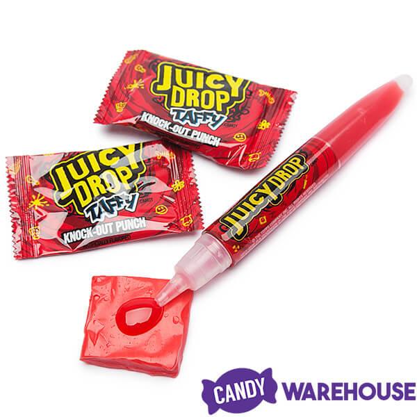 Juicy Drop Taffy Candy Packs: 16-Piece Box - Candy Warehouse