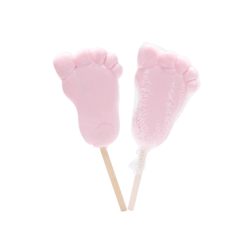 Jumbo Baby Feet Lollipops - Pink: 12-Piece Box - Candy Warehouse