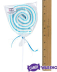 Jumbo Marshmallow Roller Pops - Blue: 18-Piece Box - Candy Warehouse