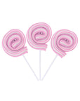 Jumbo Marshmallow Roller Pops - Pink: 18-Piece Box