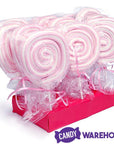 Jumbo Marshmallow Roller Pops - Pink: 18-Piece Box