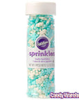 Jumbo Snowflake Sprinkles: 4-Ounce Bottle