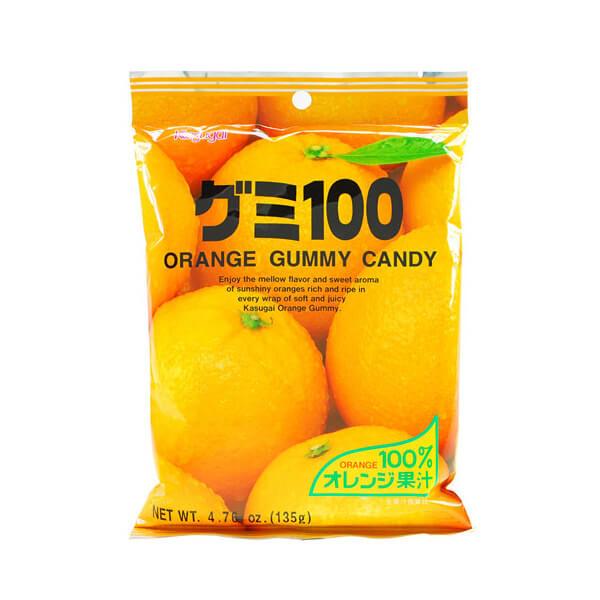 Kasugai Orange Gummy Candy: 24-Piece Bag - Candy Warehouse