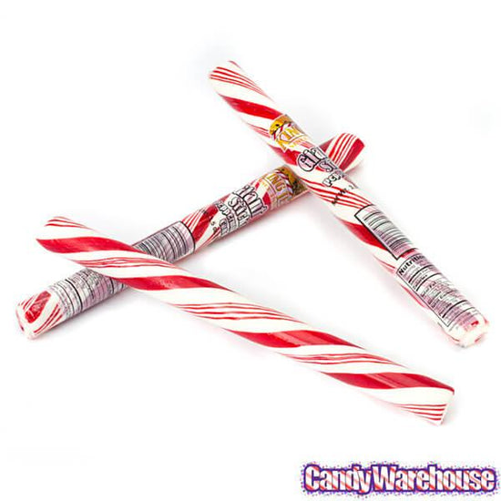 King Leo Jumbo Peppermint Candy Sticks: 48-Piece Display | Candy Warehouse