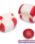 King Leo Red and White Peppermint Puffs Candy: 5LB Bag - Candy Warehouse