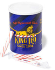 King Leo Soft Peppermint Candy Sticks: 40-Piece Tin - Candy Warehouse