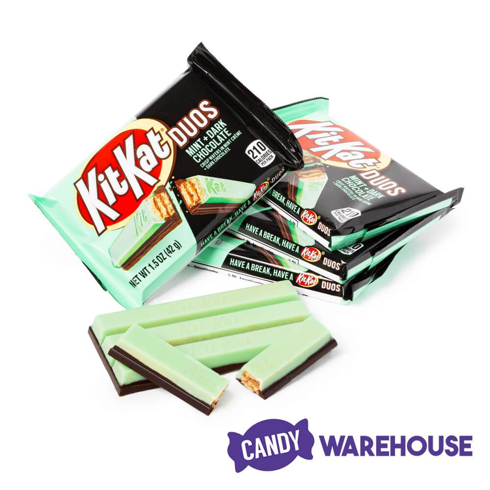 Kit Kat Duos Mint and Dark Chocolate Bars: 24-Piece Box - Candy Warehouse