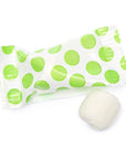 Kiwi Green Polka Dots Wrapped Butter Mint Creams: 300-Piece Case