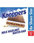 Knoppers Milk Hazelnut Wafer Candy Bars: 6-Piece Pack