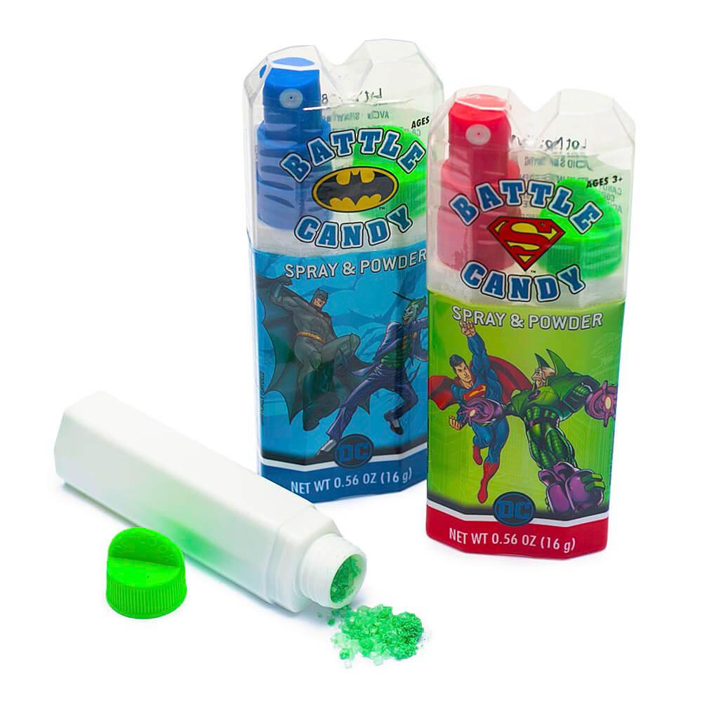 Koko's Confectionery DC Comics Spray and Powder Candy: 12-Piece Display - Candy Warehouse