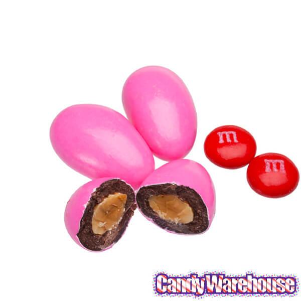 Koppers Chocolate Jordan Almonds - Pink: 5LB Bag - Candy Warehouse