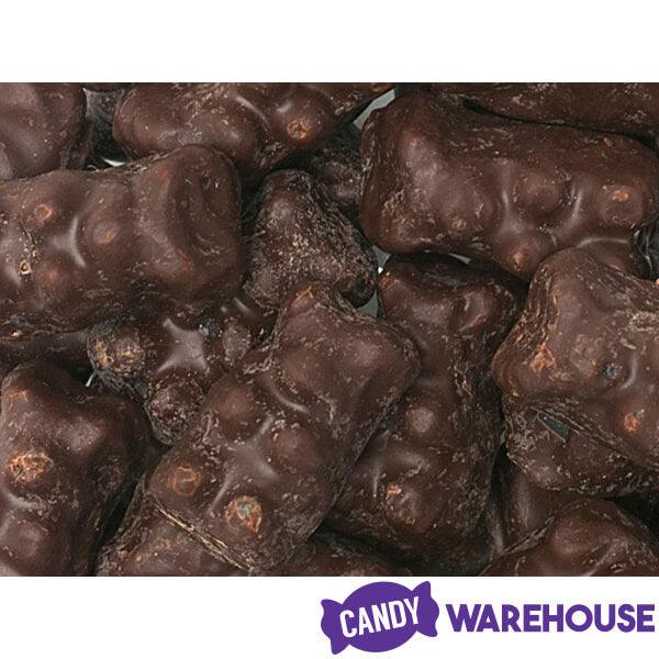 Koppers Dark Chocolate Covered Gummi Bears: 1LB Jar - Candy Warehouse