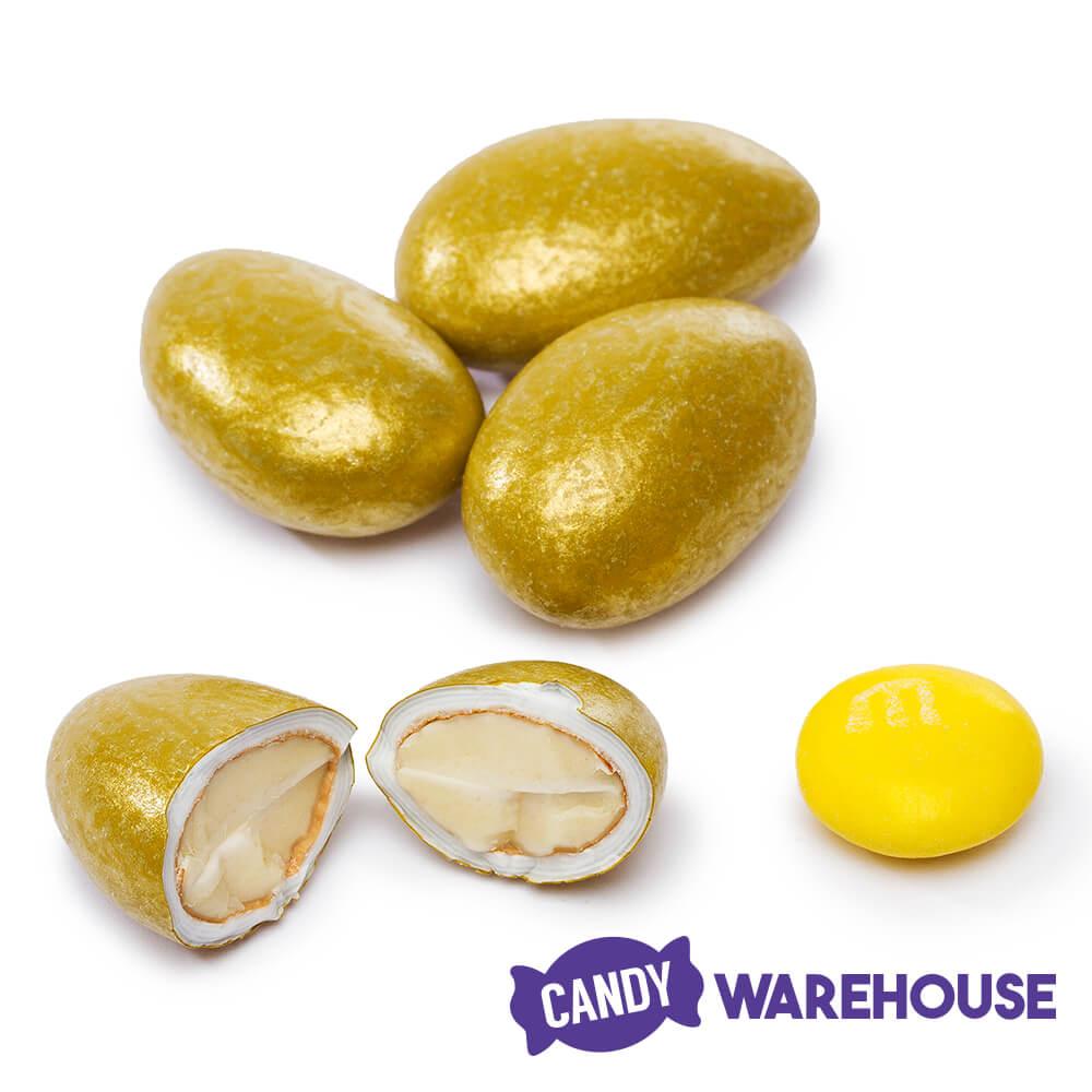 Koppers Gold Lustrous French Almonds: 5LB Bag - Candy Warehouse