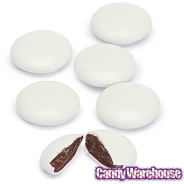 Koppers White Mint Dark Chocolate Discs: 5LB Bag - Candy Warehouse