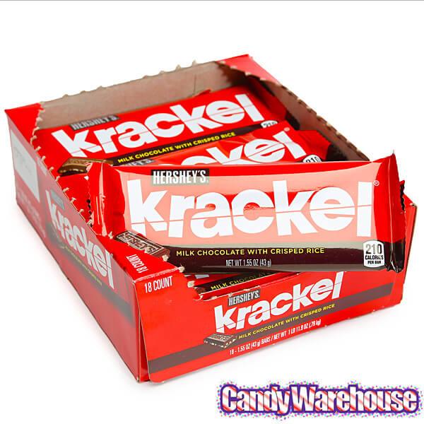 Krackel Candy Bars: 18-Piece Box - Candy Warehouse