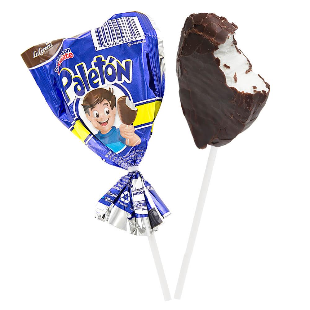 La Corona Paleton Chocolate Covered Marshmallow Lollipops: 18-Piece Box - Candy Warehouse