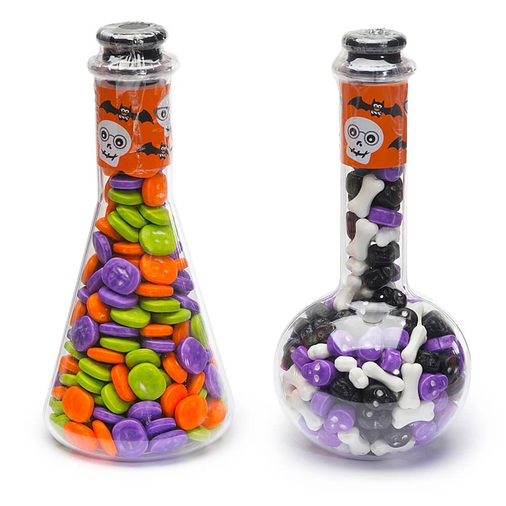 Laboratory Beakers with Halloween Candy: 6-Piece Box - Candy Warehouse