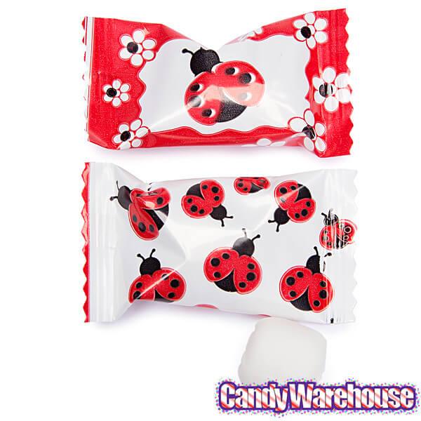 Lady Bug Wrapped Butter Mint Creams: 300-Piece Case - Candy Warehouse