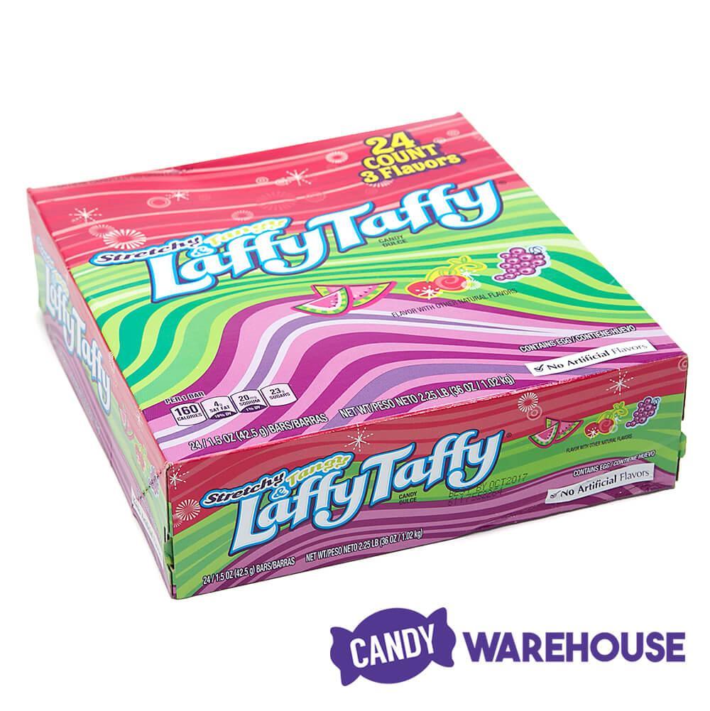 Laffy Taffy Candy Bars Assortment: 24-Piece Box - Candy Warehouse