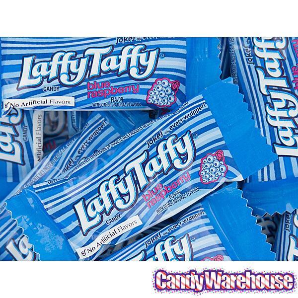 Laffy Taffy Candy - Blue Raspberry: 145-Piece Tub - Candy Warehouse