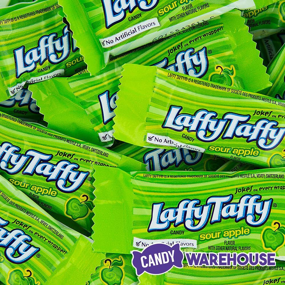 Laffy Taffy Candy - Green Apple: 145-Piece Tub - Candy Warehouse