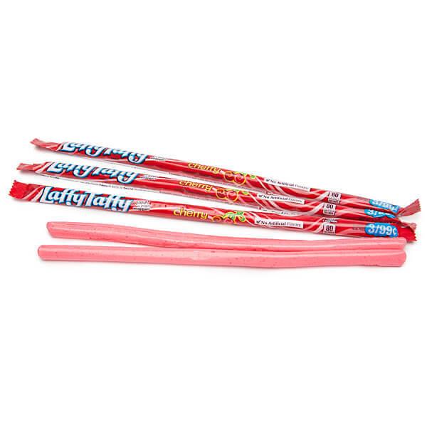 Laffy Taffy Candy Ropes - Cherry: 24-Piece Box - Candy Warehouse