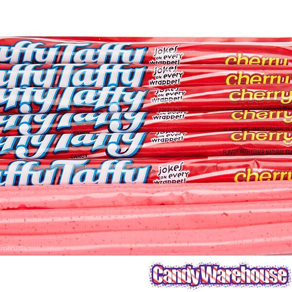 Laffy Taffy Candy Ropes - Cherry: 24-Piece Box - Candy Warehouse