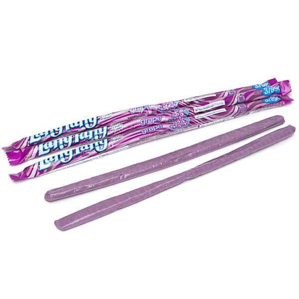 Laffy Taffy Candy Ropes - Grape: 24-Piece Box - Candy Warehouse