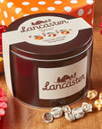 Lancaster Soft Cremes - Caramel, Vanilla, and Butterscotch - Caramel Candy: 2.5LB Gift Tin - Candy Warehouse