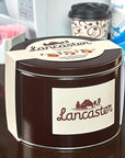 Lancaster Soft Cremes - Caramel, Vanilla, and Butterscotch - Caramel Candy: 2.5LB Gift Tin - Candy Warehouse