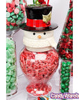 Large Snowman Candy Jar