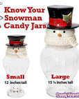 Large Snowman Candy Jar