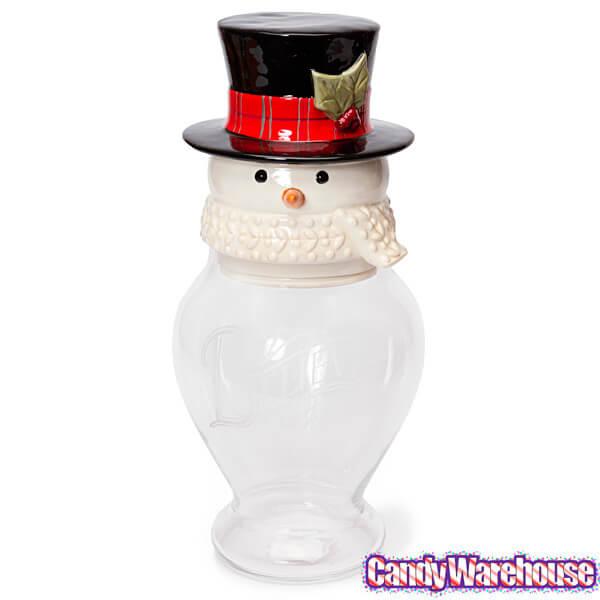 Large Snowman Candy Jar