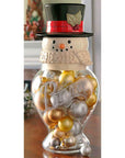 Large Snowman Candy Jar