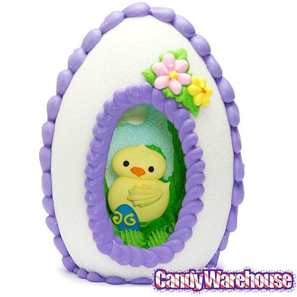 Large Upright 9-Ounce Sugar Eggs: 3-Piece Set - Candy Warehouse