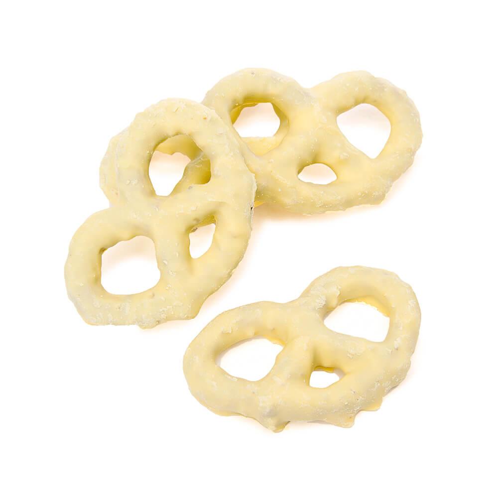 Lemon Yogurt Covered Mini Pretzels: 1LB Bag - Candy Warehouse