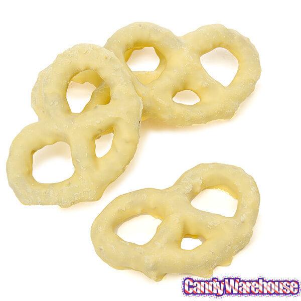 Lemon Yogurt Covered Mini Pretzels: 1LB Bag - Candy Warehouse