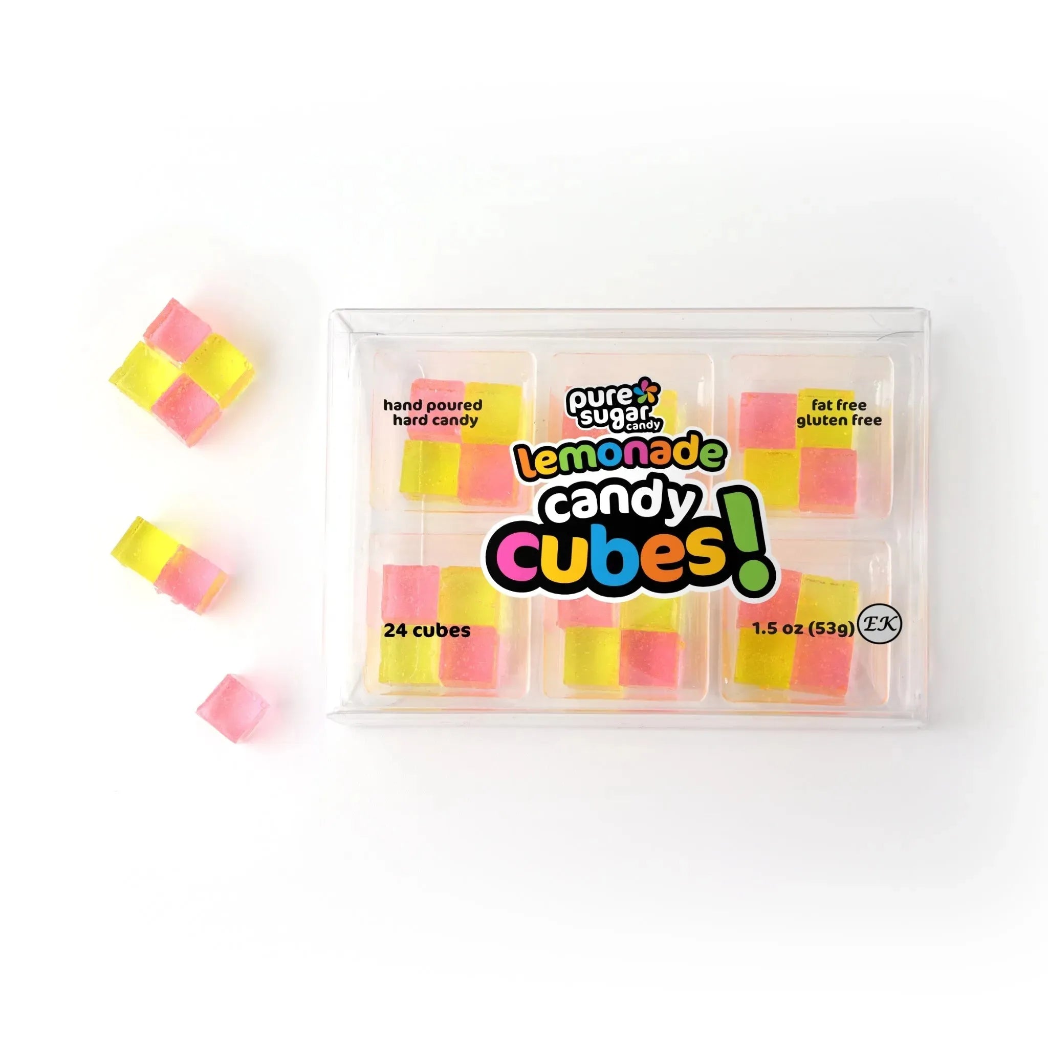 Pure Sugar Candy Watermelon Lemonade Candy Cubes | Candy Warehouse