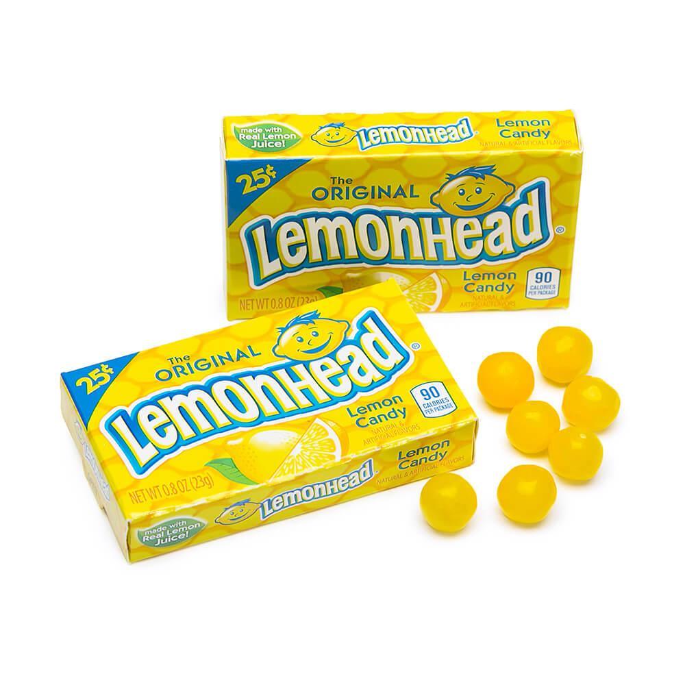 Lemonhead Candy Mini Packs: 24-Piece Box - Candy Warehouse