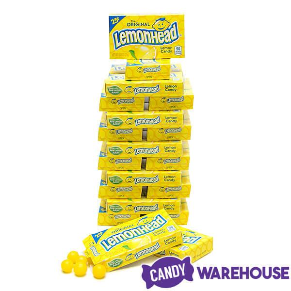 Lemonhead Candy Mini Packs: 24-Piece Box - Candy Warehouse