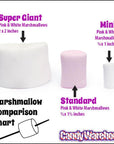 Lieber's Pink and White Marshmallows: 5-Ounce Bag - Candy Warehouse