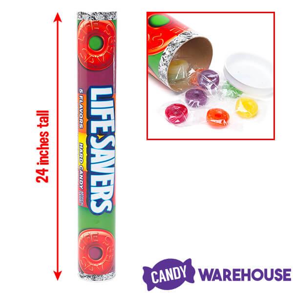 LifeSavers 5 Flavors Hard Candy Big Bank: 15-Ounce Tube - Candy Warehouse