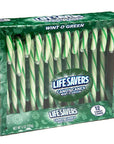 LifeSavers Candy Canes - Wint-O-Green: 12-Piece Box - Candy Warehouse