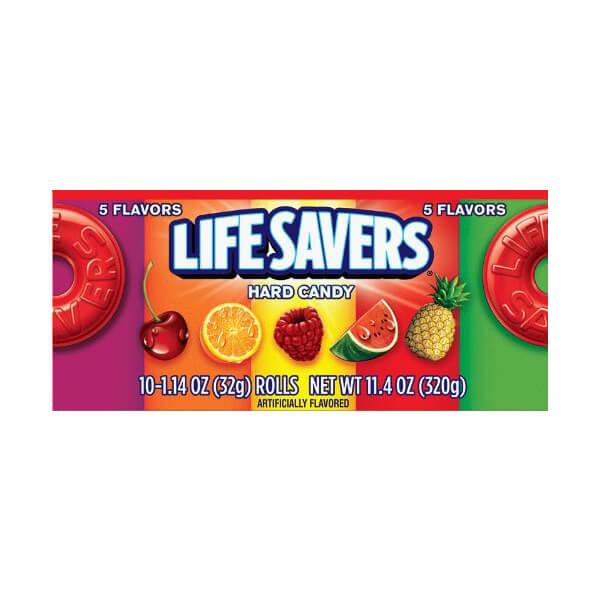 LifeSavers Hard Candy Rolls - 5 Flavors: 20-Piece Pack - Candy Warehouse