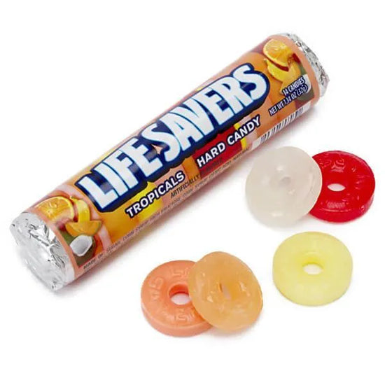 LifeSavers Hard Candy Rolls - Tropical Fruits: 20-Piece Pack | Candy ...