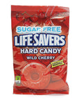 LifeSavers Sugar Free Hard Candy Singles - Wild Cherry: 240-Piece Case - Candy Warehouse