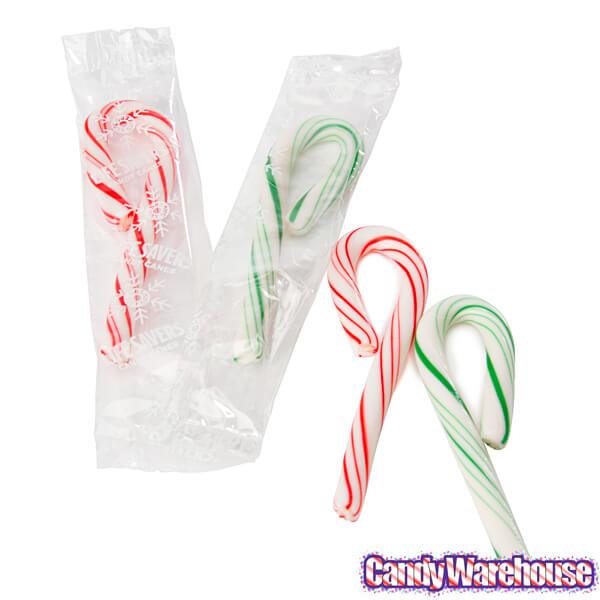 LifeSavers Wint-O-Green and Pep-O-Mint Mini Candy Canes: 40-Piece Box - Candy Warehouse