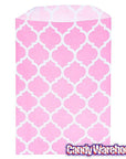 Light Pink Casablanca Pattern Candy Bags: 25-Piece Pack - Candy Warehouse